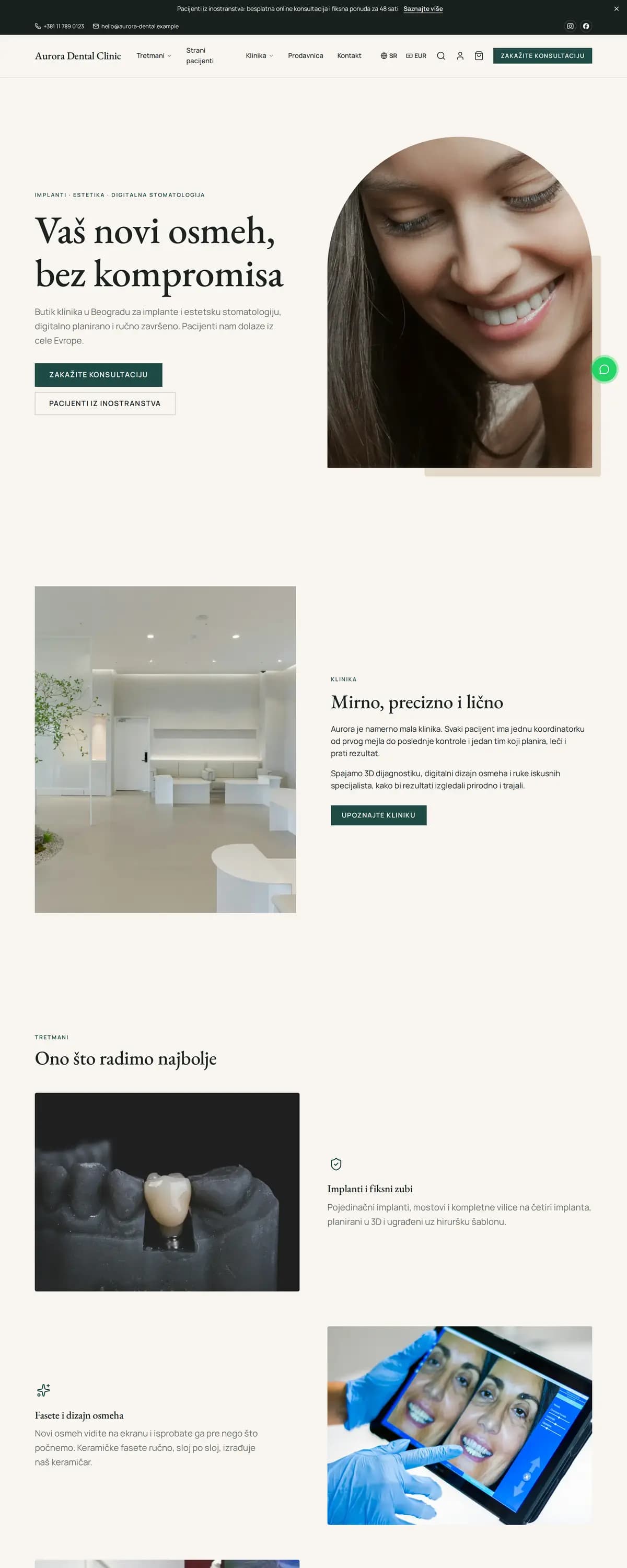 Aurora Dental Clinic — Stomatološka klinika · zakazivanje